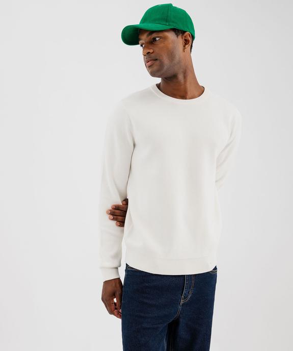 Pull en coton à col rond homme vue2 - GEMO (HOMME) - GEMO