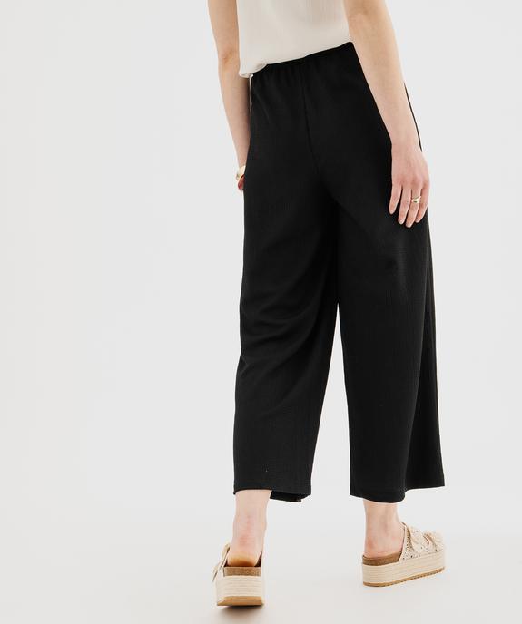 Pantacourt large fluide avec taille ajustable femme vue3 - GEMO 4G FEMME - GEMO