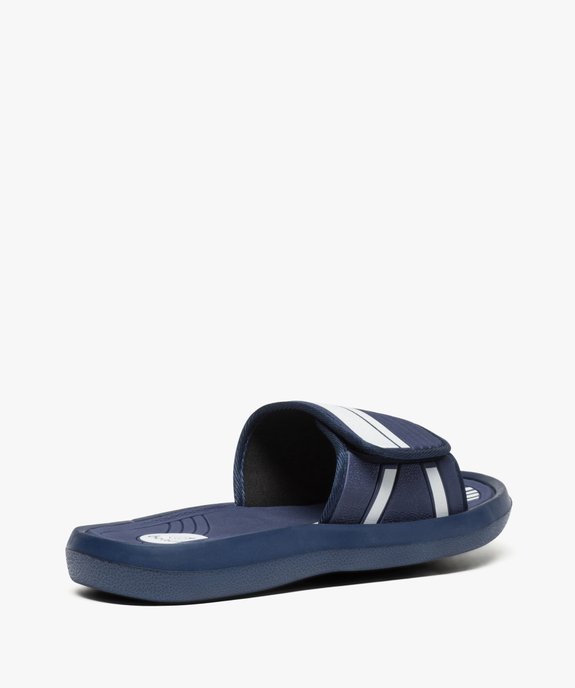Sandales homme bicolores avec scratch pour la plage vue4 - GEMO (PLAGE) - GEMO