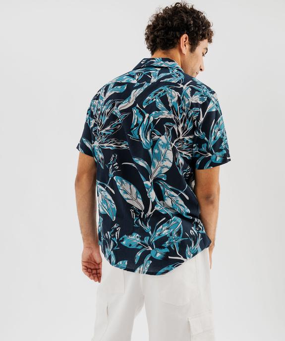 Chemise manches courtes à motifs fleuris homme vue3 - GEMO (HOMME) - GEMO