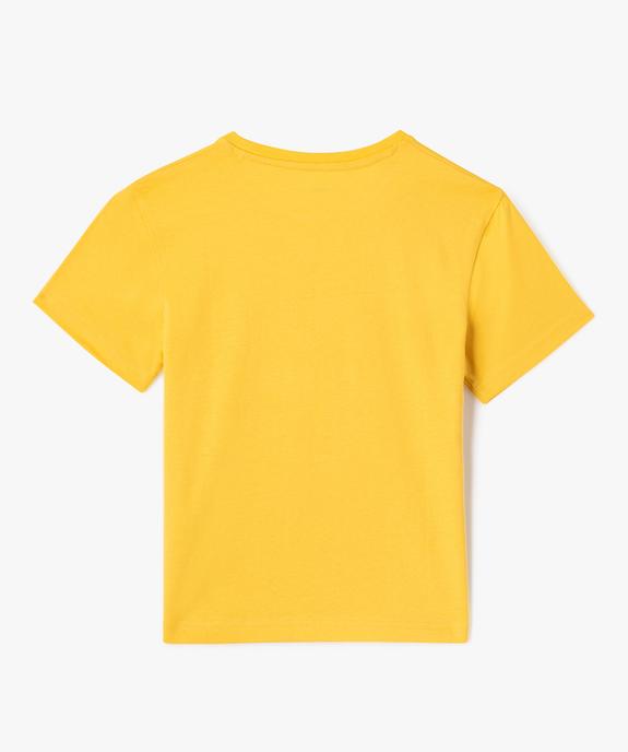 Tee-shirt manches courtes avec motif exotique garçon vue3 - GEMO (ENFANT) - GEMO