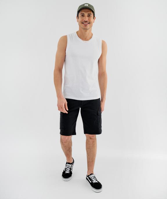 Tee-shirt sans manches en jersey de coton homme vue5 - GEMO 4G HOMME - GEMO