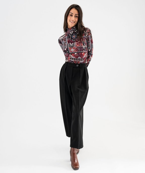 Pantalon à pinces longueur 7/8ème femme vue4 - GEMO(FEMME PAP) - GEMO