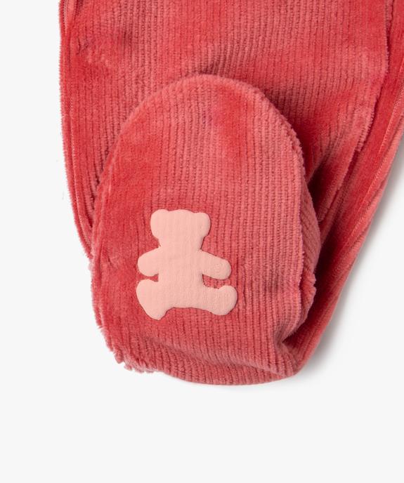 Pyjama velours 2 pièces bébé fille - LuluCastagnette vue8 - LULU CASTAGNETTE GEMO FOR GOOD - GEMO