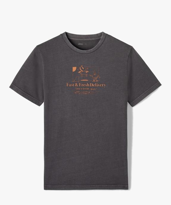 Tee-shirt garçon à manches courtes avec motif sur le buste vue1 - GEMO (JUNIOR) - GEMO