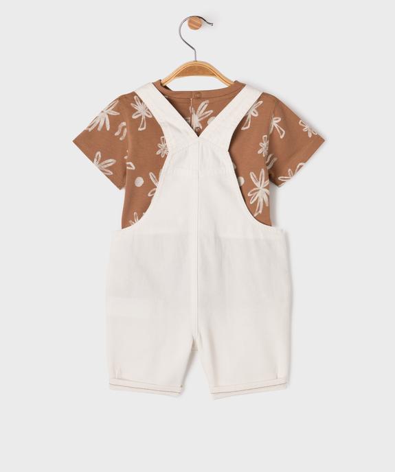 Ensemble 2 pièces bébé garçon salopette et tee-shirt vue4 - GEMO(BEBE DEBT) - GEMO