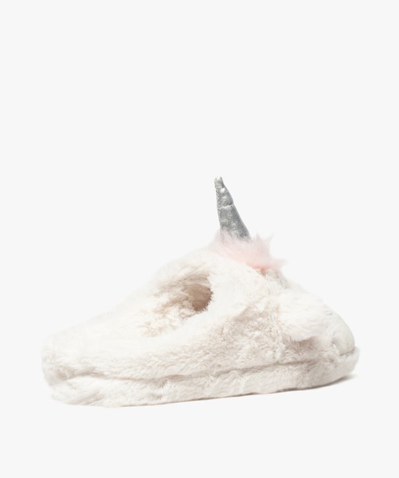 Chaussons fille en maille peluche à motif licorne vue4 - GEMO (ENFANT) - GEMO