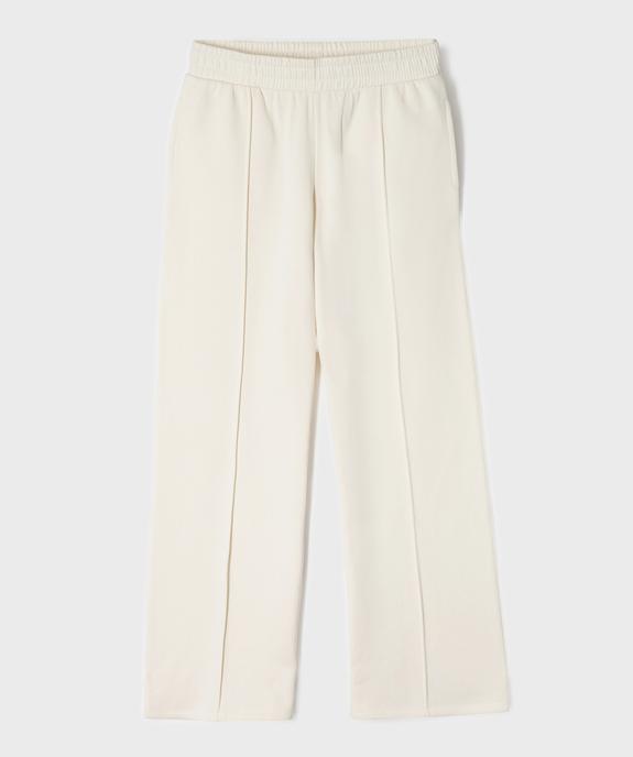 Pantalon de jogging coupe large taille élastique fille vue1 - GEMO 4G FILLE - GEMO