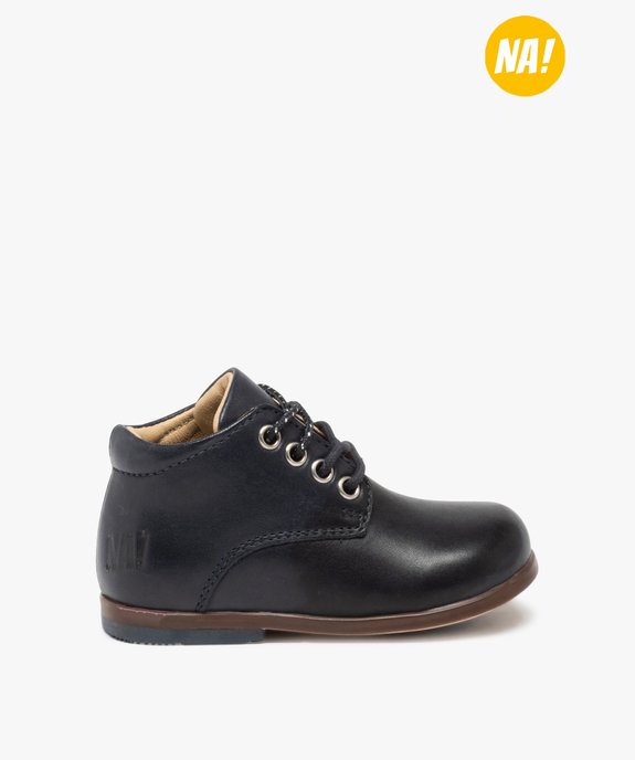 Chaussures premiers pas bébé fille dessus cuir - NA! vue2 - NA! - GEMO