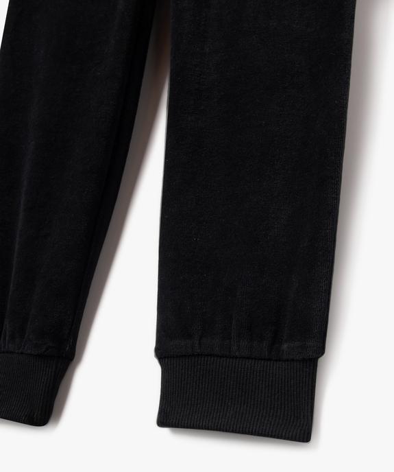 Pyjama en velours avec motif graffitis garçon vue3 - GEMO (JUNIOR) - GEMO