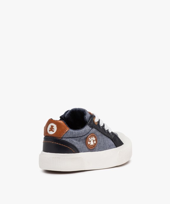 Tennis bébé garçon en toile – LuluCastagnette vue4 - LULU CASTAGNETT - GEMO