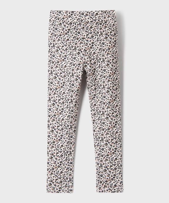 Legging de sport à motif fleuris fille vue3 - GEMO 4G FILLE - GEMO