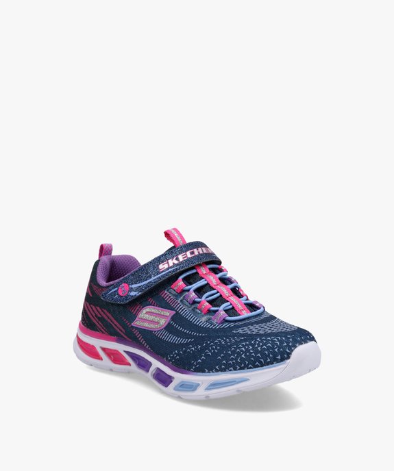 Baskets fille en mesh avec semelle lumineuse - Skechers vue2 - SKECHERS - GEMO
