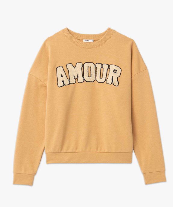 Sweat femme oversize à message brodé vue4 - GEMO(FEMME PAP) - GEMO