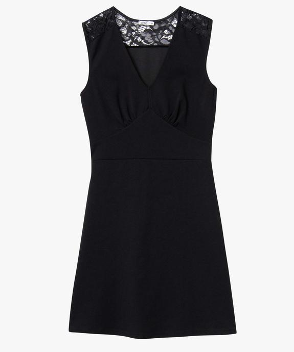 Robe femme sans manches avec empiècements dentelle vue4 - GEMO(FEMME PAP) - GEMO