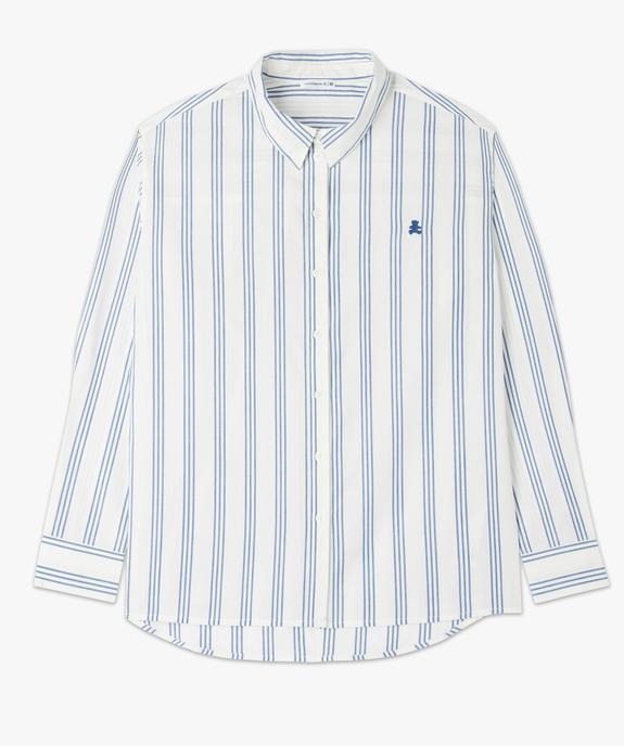 Chemise rayée en coton femme - LuluCastagnette vue5 - LULU CASTAGNETT - GEMO