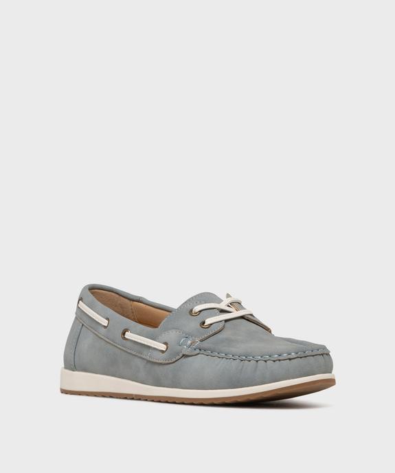 Chaussures bateau spécial confort femme vue2 - G'FLEX - GEMO