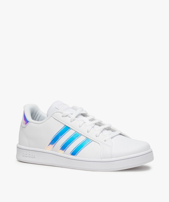 Baskets femme à bandes irisées – Adidas Grand Court K vue2 - ADIDAS - GEMO