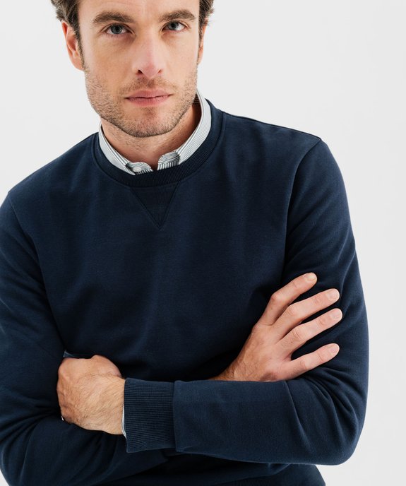 Sweat avec intérieur molletonné homme vue7 - GEMO 4G HOMME - GEMO