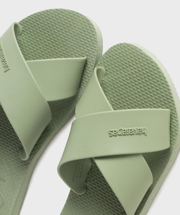 Mules de piscine Aqua unies à brides croisées femme - Havainas vue3 - HAVAIANAS - GEMO
