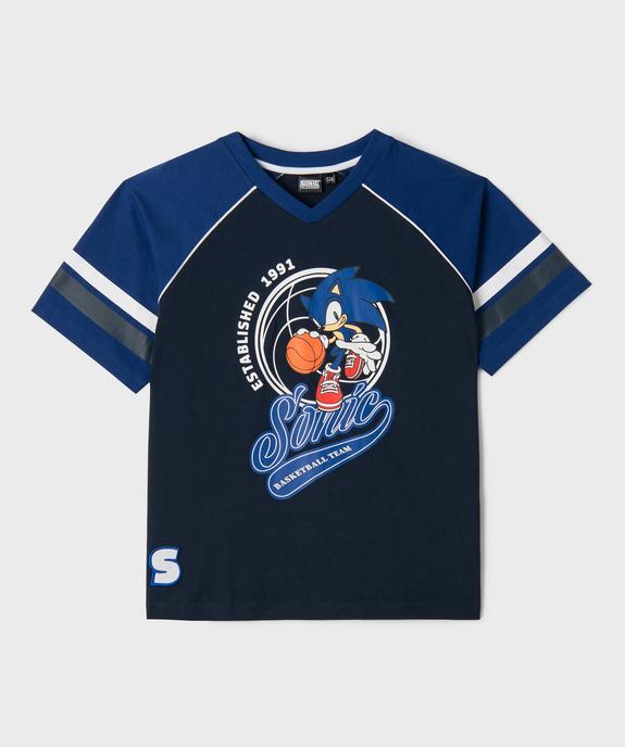 Tee-shirt de basket à manches courtes garçon - Sonic The Hedgehog vue1 - SONIC - GEMO