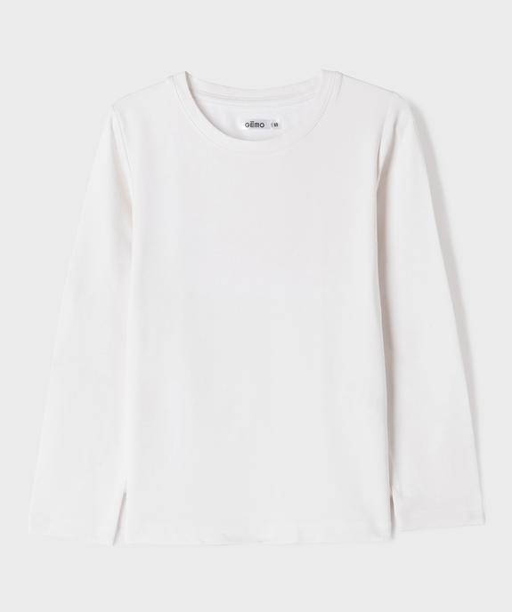 Tee-shirt chaud à manches longues et col rond mixte vue1 - GEMO (ENFANT) - GEMO