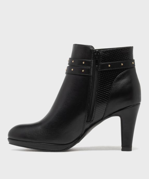 Bottines à talon avec en suédine femme - Valentina Baldano vue3 - VALENTINA BALDA - GEMO