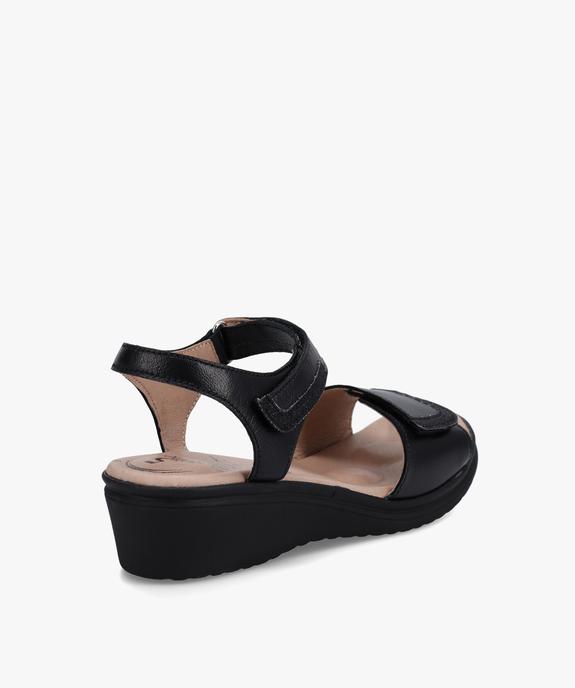 Sandales femme confort dessus cuir uni – 5 Reflex Zones vue4 - 5 REFLEX ZONES - GEMO