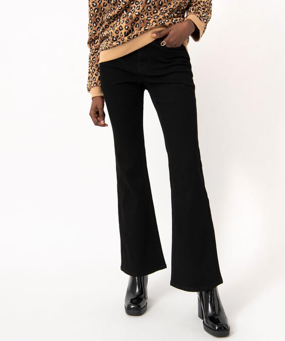 Jean Bootcut taille haute effet push-up femme vue1 - GEMO 4G FEMME - GEMO