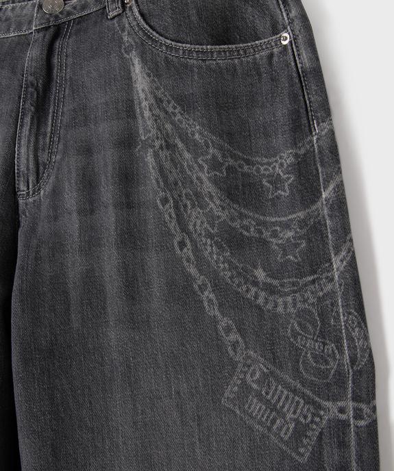 Jean super baggy en denim de coton fille - Camps United vue2 - CAMPS US - GEMO