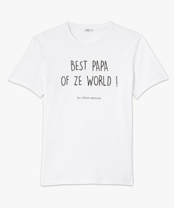 Tee-shirt homme à manches courtes à message - Gémo x Les Vilains Garçons vue4 - GEMO - GEMO