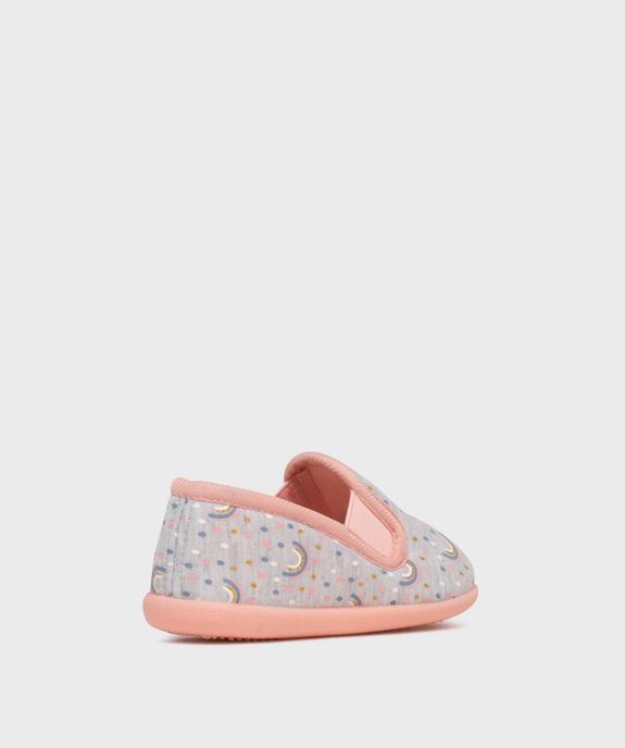 Chaussons enveloppants à motifs arc-en-ciel fille vue4 - GEMO (ENFANT) - GEMO