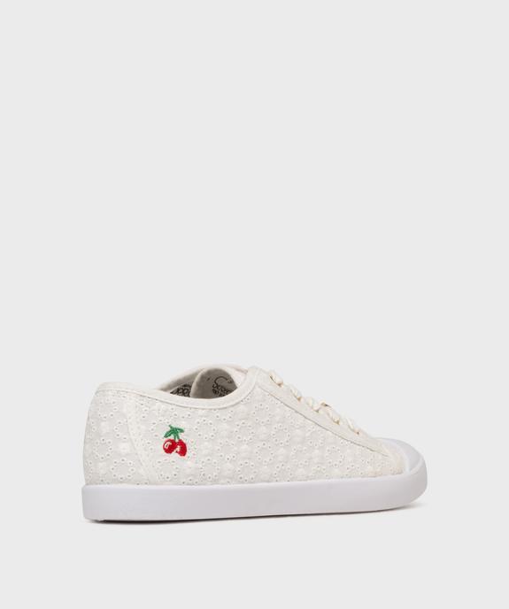 Tennis en toile à semelle fine et bout couvert femme - Le Temps des Cerises vue4 - SHOES BY LTDC - GEMO