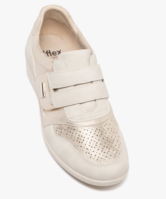 Derbies confort look sport à bride scratch femme vue5 - G'FLEX - GEMO