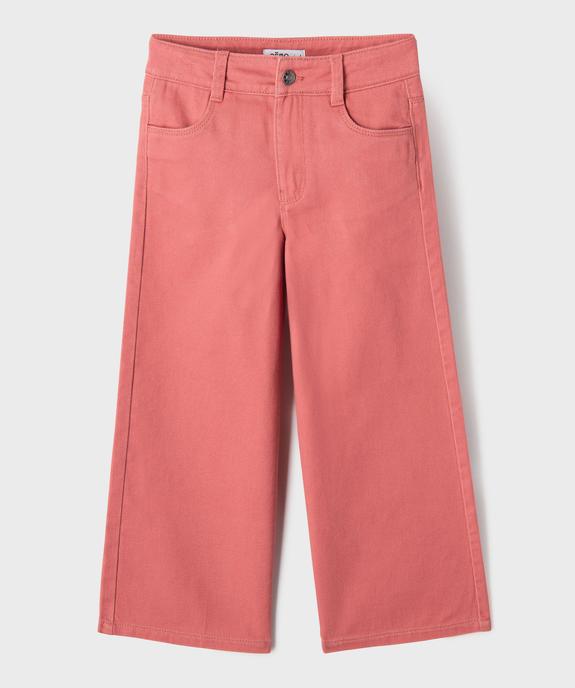 Pantalon Wide Leg avec taille ajustable fille vue2 - GEMO 4G FILLE - GEMO