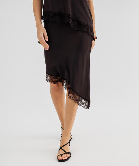 Jupe au bas asymétrique femme vue1 - GEMO(FEMME PAP) - GEMO