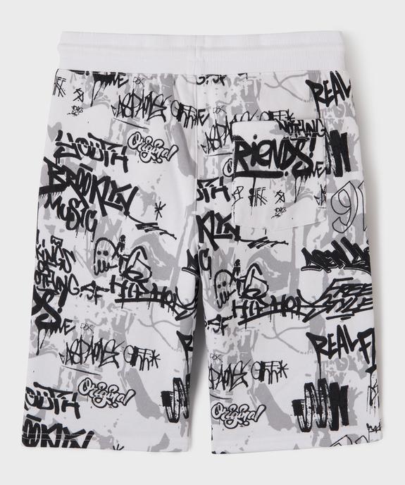 Bermuda en maille à taille élastiquée garçon vue3 - GEMO (JUNIOR) - GEMO