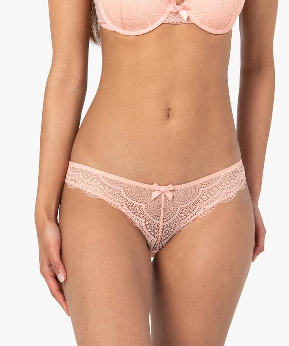 Culottes en dentelle et tulle femme (lot de 2) vue1 - GEMO(HOMWR FEM) - GEMO