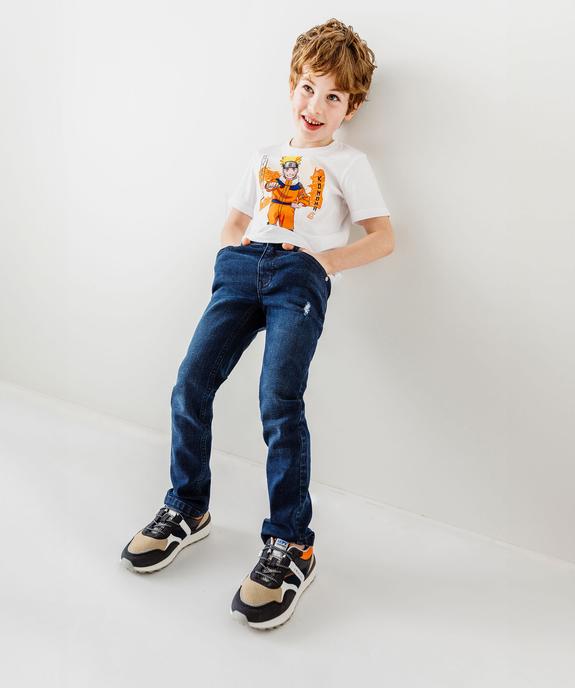 Jean skinny extensible avec marques d'usure garçon vue5 - GEMO 4G GARCON - GEMO