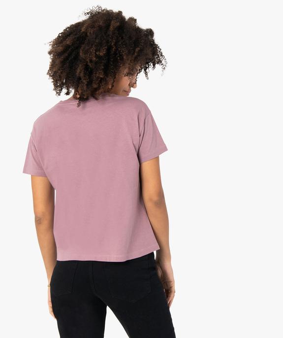 Tee-shirt femme coupe ample - Disney Animals vue3 - DISNEY DTR - GEMO