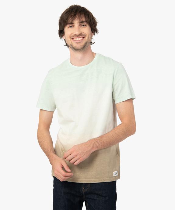 Tee-shirt homme coloris tie and dye vue1 - GEMO (HOMME) - GEMO