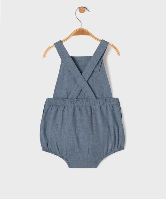 Barboteuse en flanelle bébé garçon - LuluCastagnette vue3 - LULUCASTAGNETTE - GEMO