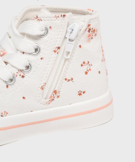 Tennis en toile montante fleurie fille vue6 - LOVELY WINGS - GEMO