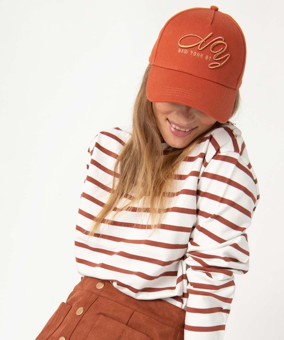 Casquette femme avec inscription brodée vue4 - GEMO (ACCESS) - GEMO