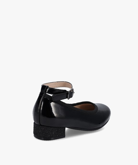 Ballerines fille vernies avec brides à la cheville vue4 - GEMO (ENFANT) - GEMO