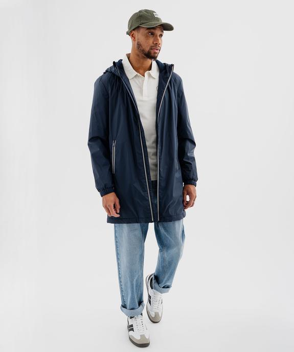 Coupe-vent déperlant coupe longue homme vue4 - GEMO (HOMME) - GEMO