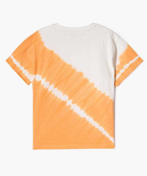 Tee-shirt manches courtes bicolore garçon vue3 - GEMO (ENFANT) - GEMO