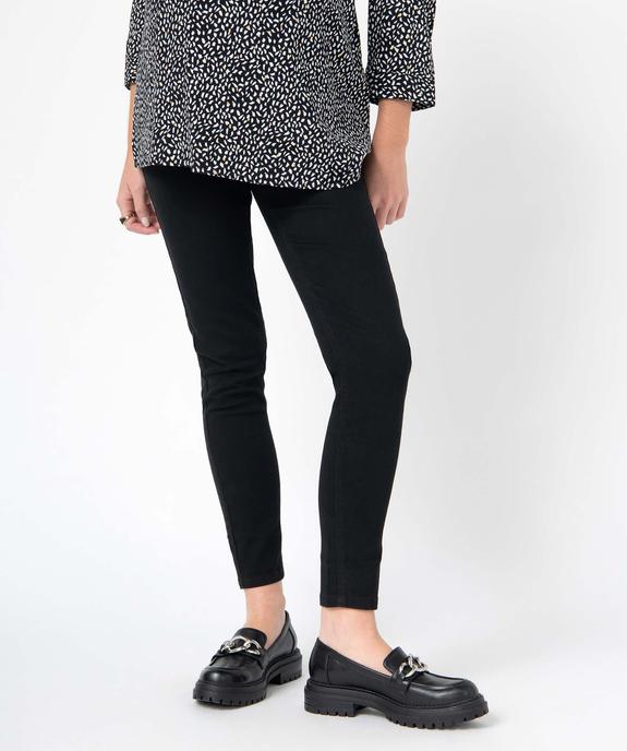 Jean de grossesse coupe Slim avec bandeau haut vue1 - GEMO(FEMME PAP) - GEMO