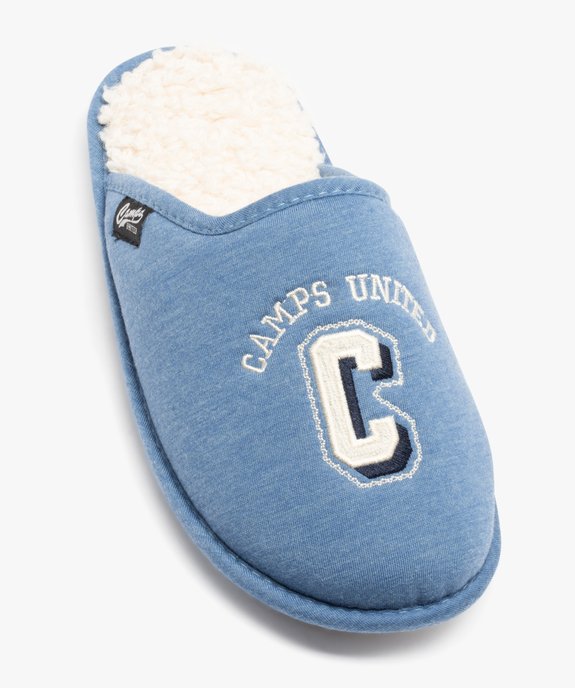 Chaussons mules avec doublure bouclette femme - Camps United  vue5 - CAMPS UNITED - GEMO
