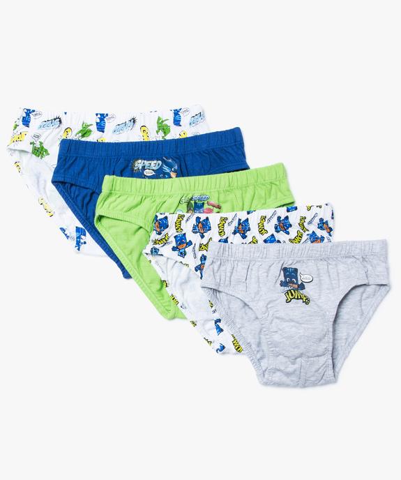 Lot de 5 slips imprimés - Pyjamasques vue1 - PJ MASKS - GEMO